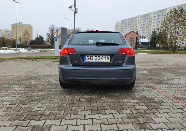 Audi A3 cena 14000 przebieg: 220000, rok produkcji 2007 z Gdańsk małe 79